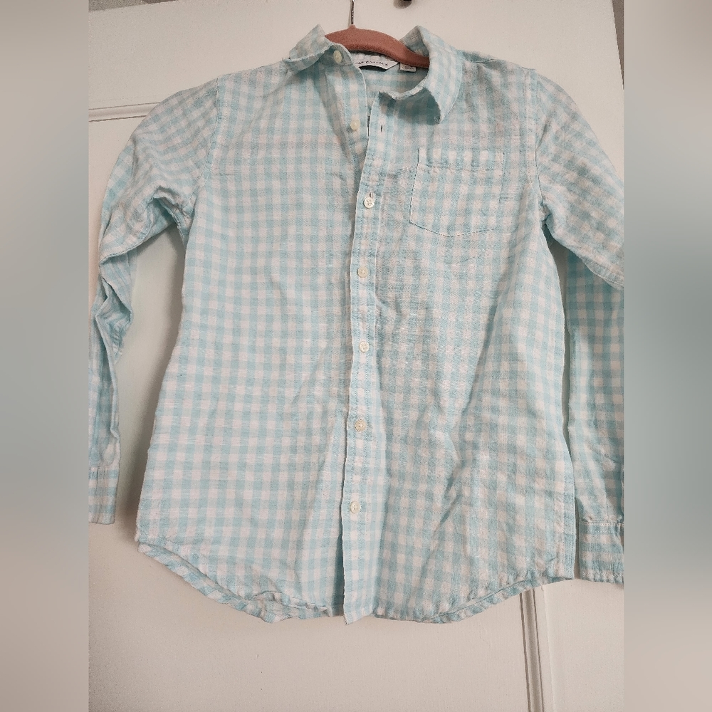 Janie and Jack boys linen button down